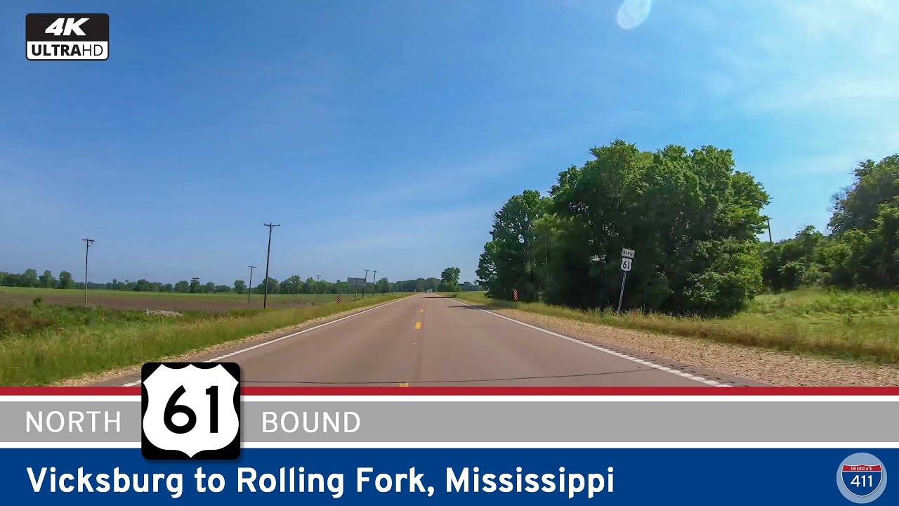 U.S. Route 61: Vicksburg to Rolling Fork – Mississippi