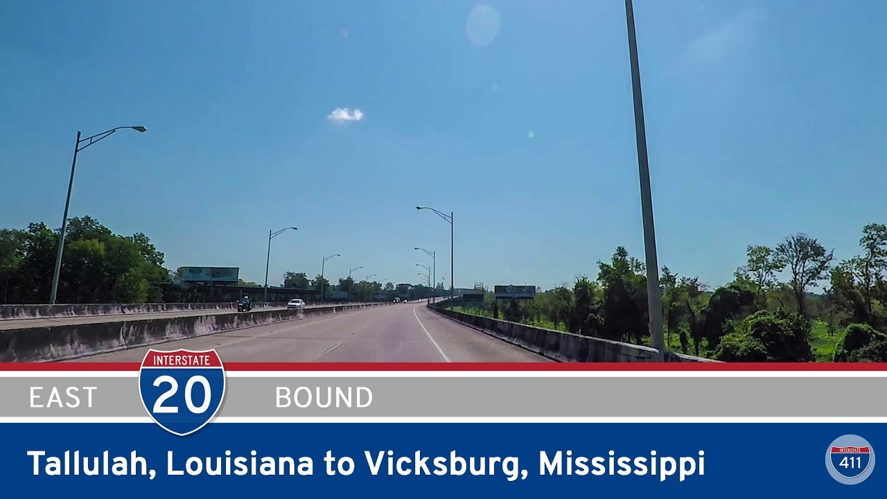 Interstate 20: Tallulah to Vicksburg – Louisiana
