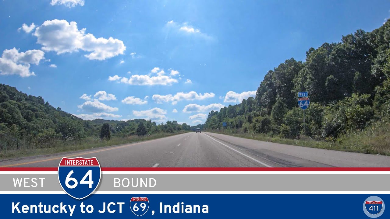 Take a scenic 95-mile journey along Interstate 64 from Louisville to Interstate 69 in Indiana, passing through New Albany, Corydon, and the forests of southern Indiana. This drive offers wooded landscapes, historic towns, and peaceful rural stretches perfect for a relaxing road trip.