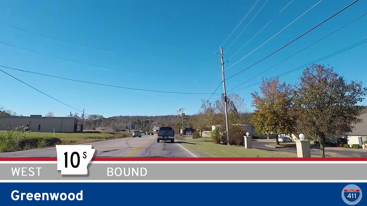 Westbound Arkansas Highway 10S: Greenwood