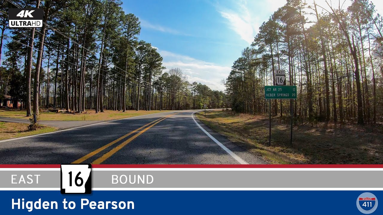 Arkansas Highway 16: Higden to Pearson