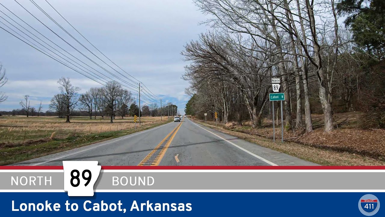 ake a 19-mile drive along Arkansas Highway 89 from Lonoke to Cabot, passing through quiet farmland, wooded stretches, and suburban neighborhoods. This scenic route captures the transition from rural Arkansas to the bustling heart of Cabot.