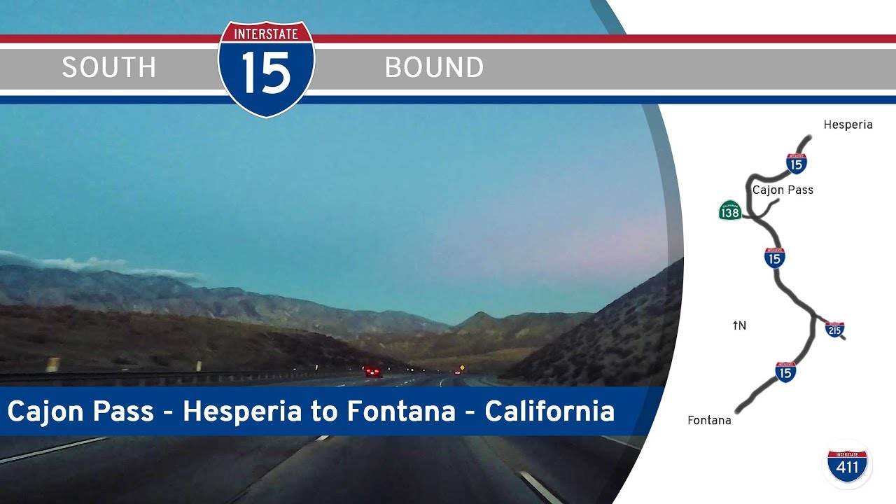 Interstate 15: Hesperia to Rancho Cucamonga – California (Cajon Pass)
