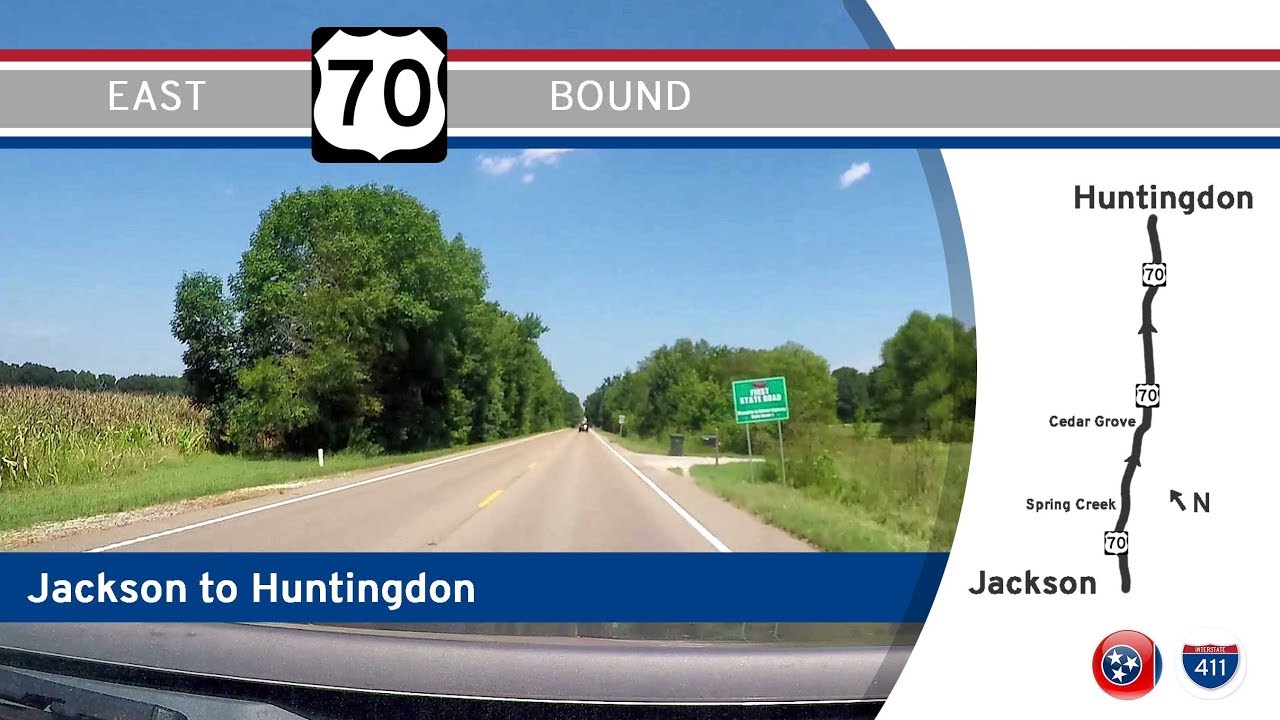 U.S. Route 70: Jackson to Huntingdon – Tennessee