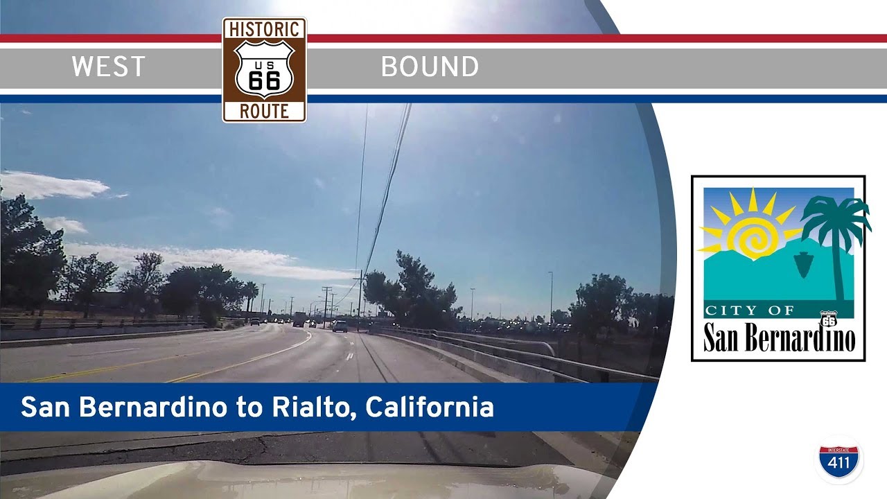 Historic Route 66: San Bernardino to Rialto – California
