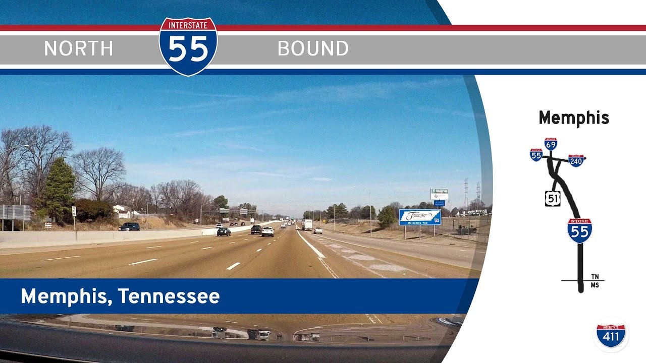 Interstate 55: Mississippi to I-240 – Tennessee