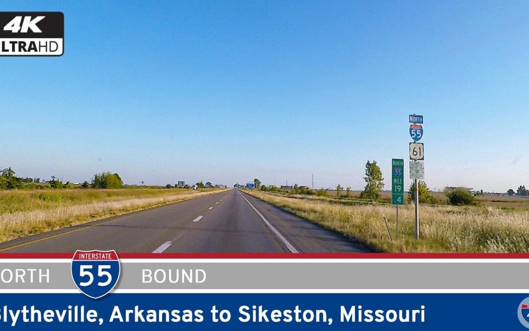 Interstate 55: Blytheville, Arkansas to Sikeston, Missouri